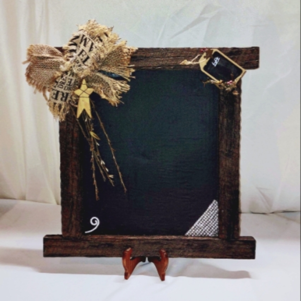 Chalk board plaque